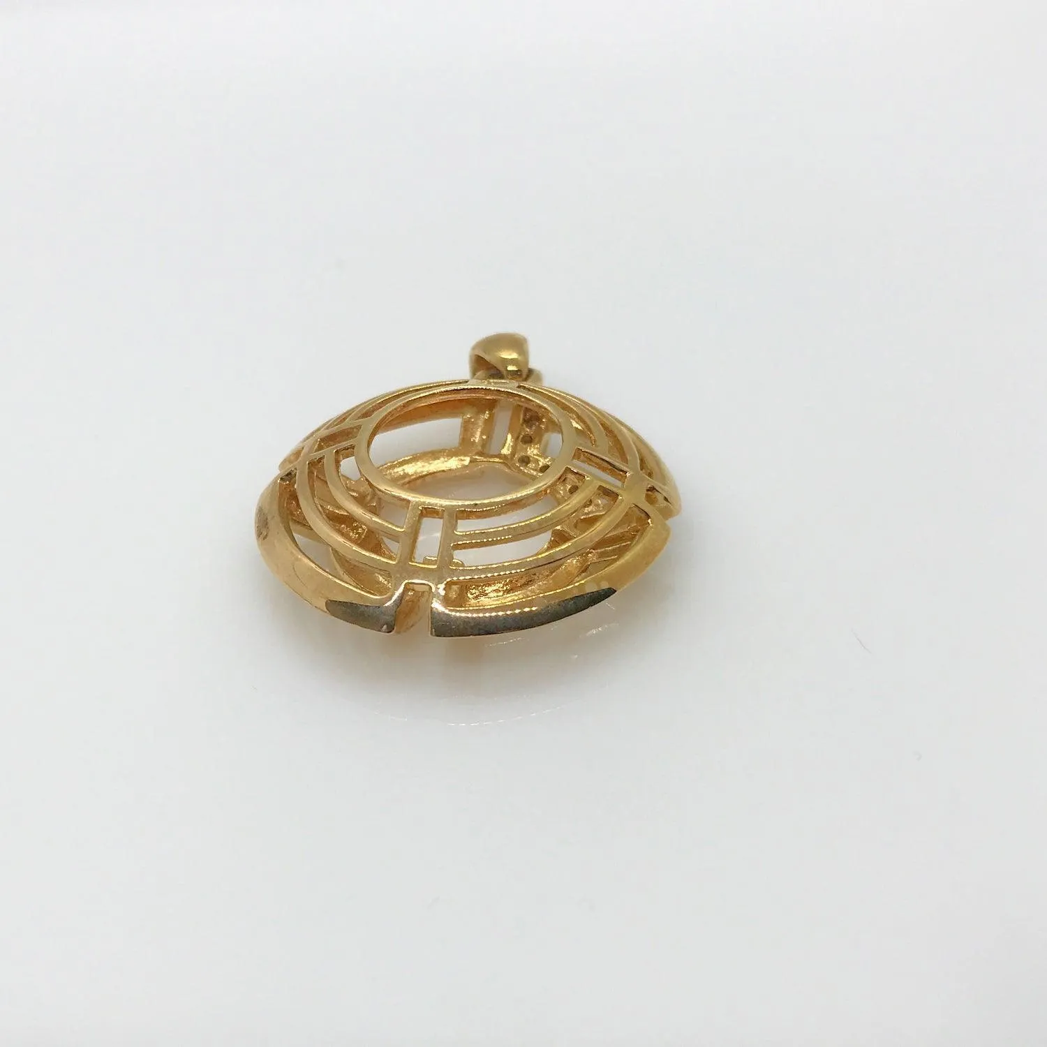 Bold Geometric Reversible Pendant