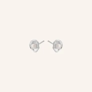 Hidden Pearl Earsticks - Silver - Pernille Corydon