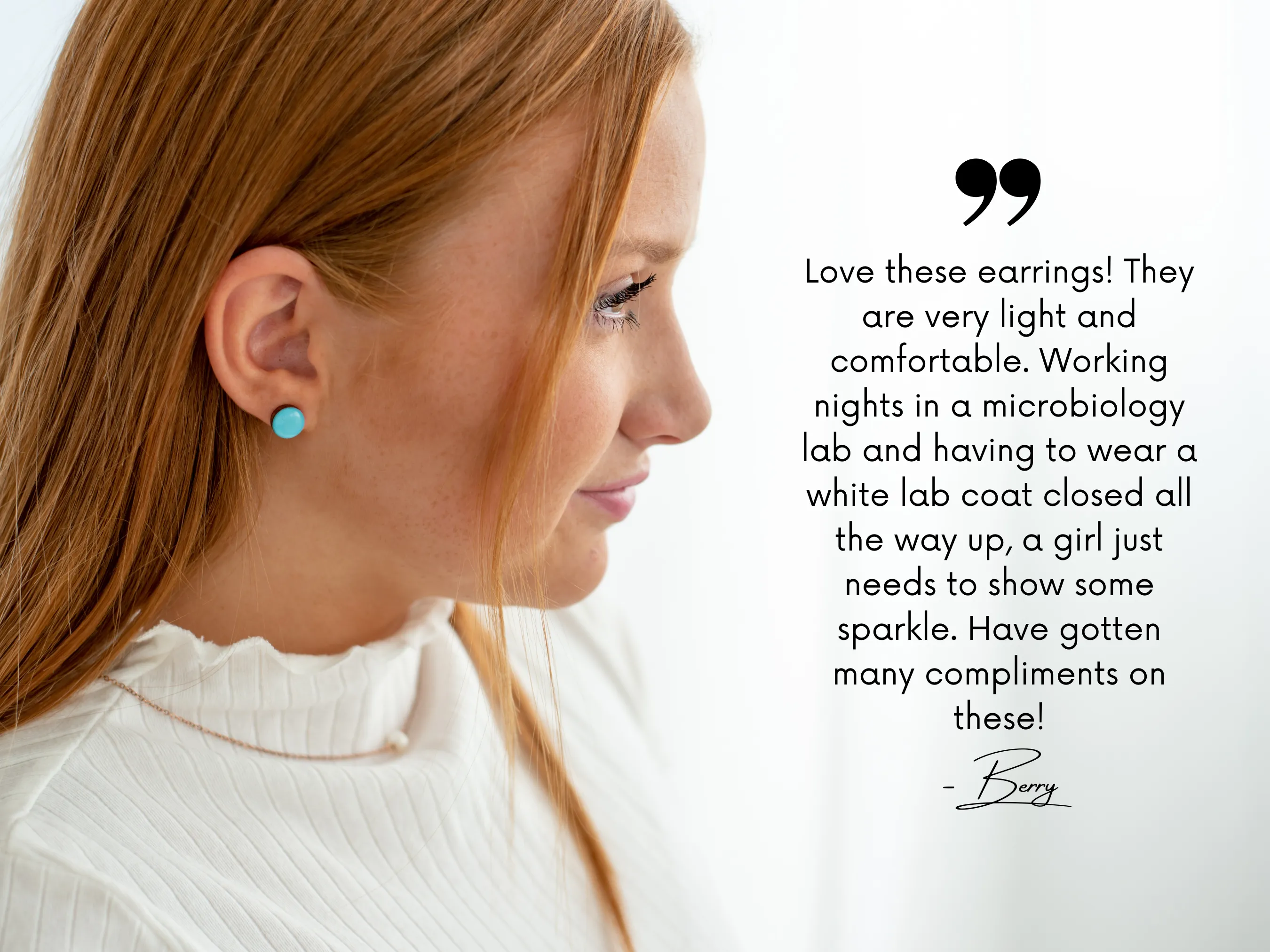 Royal Blue Stud Earrings by Candi Cove Designs