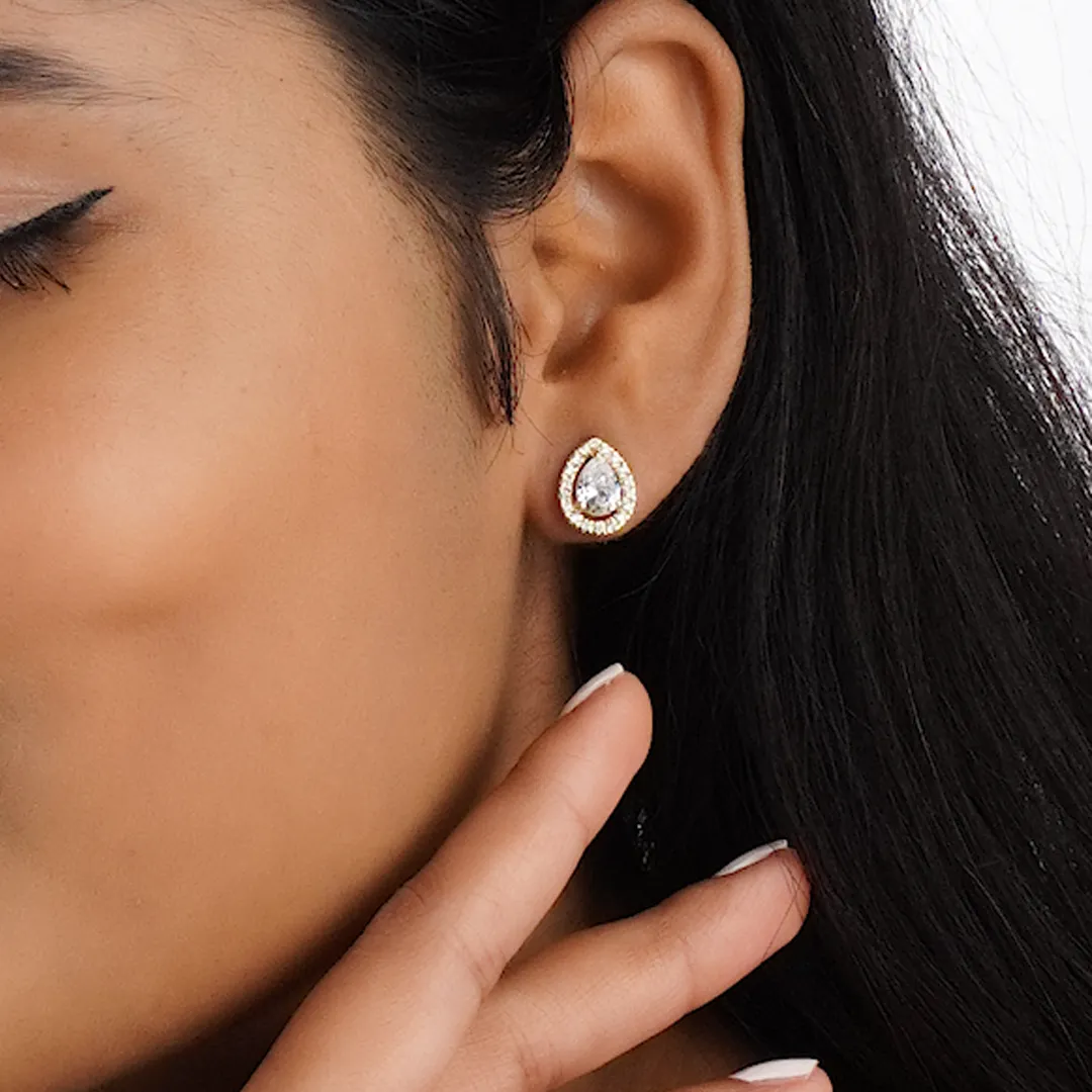 Solitaire Drops 925 Sterling Silver Earrings